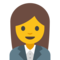 Woman Office Worker emoji on Google
